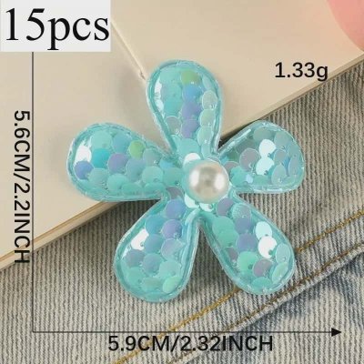 Temu Textiles 13 Image 05 - Sequin with Pearl Center Embroidered Hippie Flower Appliques x 15 ...jpg