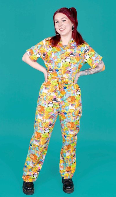 Run & Fly x Katie Abey Weird and Wonderful Short-Sleeve Jumpsuit.jpg