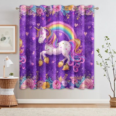 Amazon Magical Unicorn Curtains Purple Background.jpg