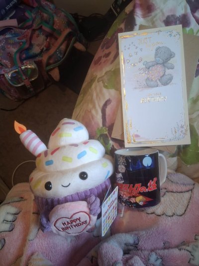 Friend D's Birthday Gifts - Cupcake Lovehearts Plushie Lupin the 3rd The Castle of Cagliostro ...jpg