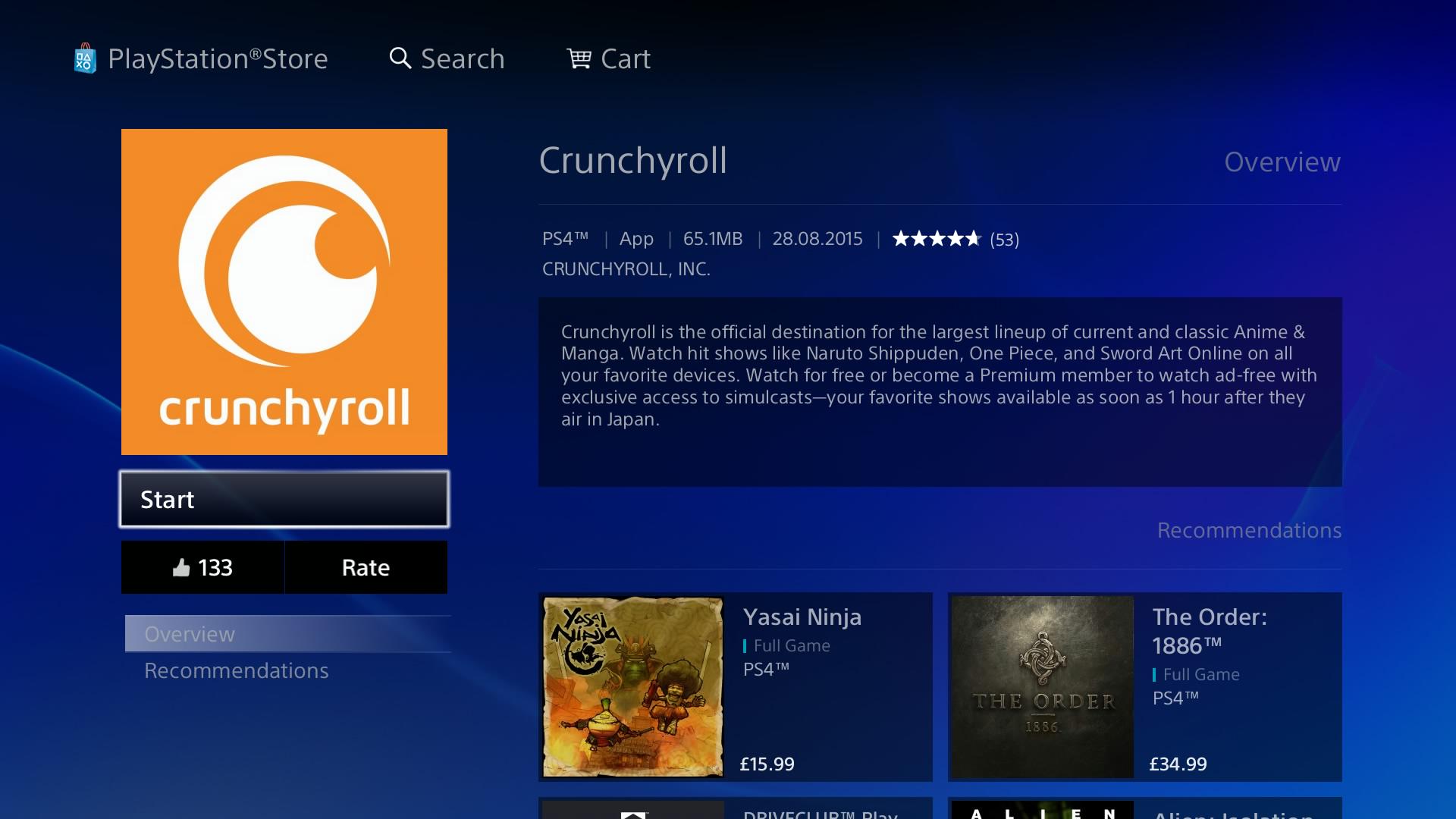 Assista animes online em seu PS3/ PS4 com o App Crunchyroll